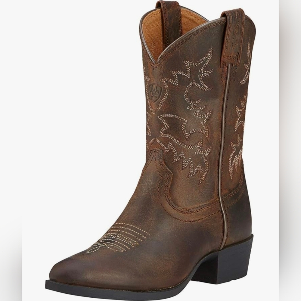 Ariat Kids‎ Boots Brown Western Cowboy Leather
